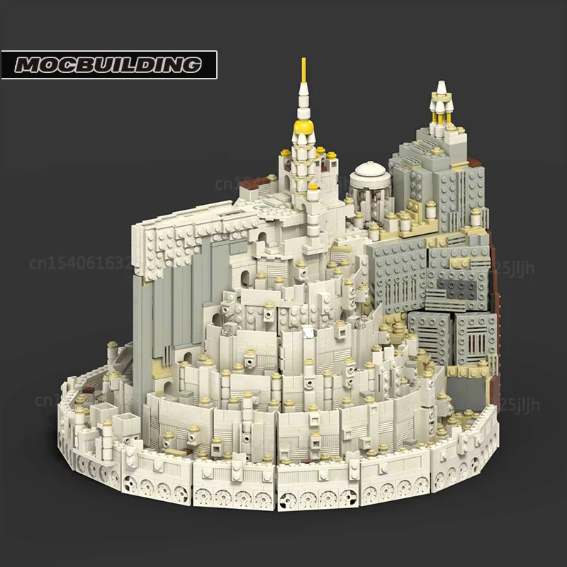 The White City Rings Movie Scene MOC Building Blocks Collection Technology Bricks Creative Display Model Toys Xmas Gifts