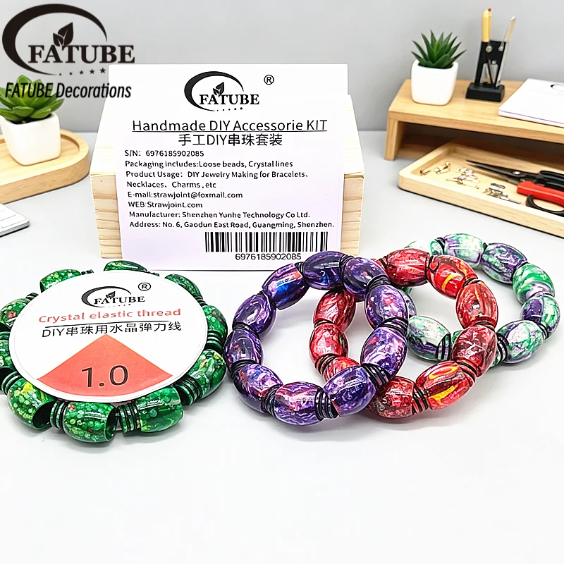 FATUBE Resin Loose Beads Oil P - Resin Jewelry Kit ulasan dan harga