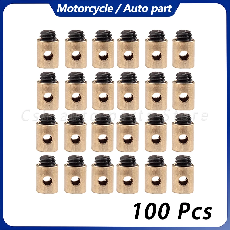 

50 Pcs/100 Pcs Cable Stop Bolt Pin for 50CC-250CC CRF XR BBR KLX TTR ATV Quad 4Wheel CT200U CT200EX BT200X Mini-bike