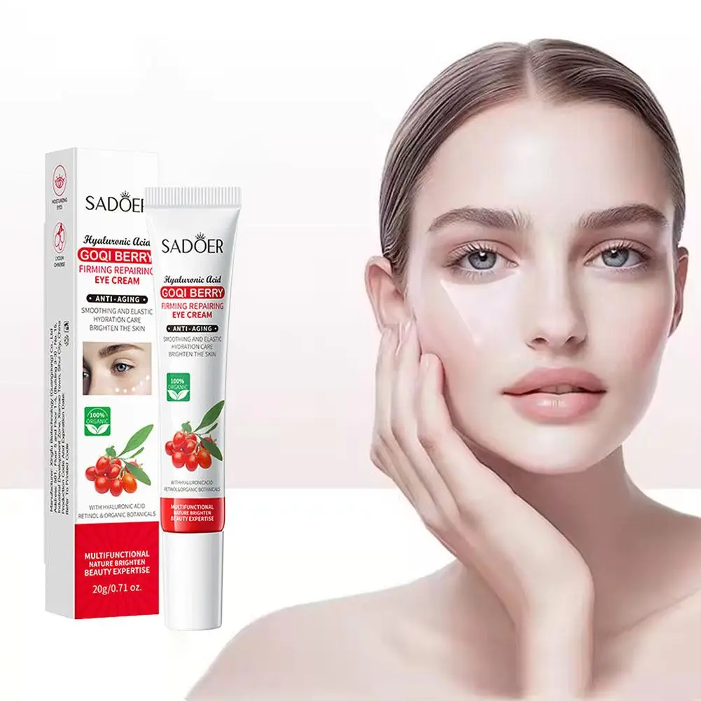 SADOER Goqi Berry Eye Cream Anti Dark Circles Removal Products Firming Eye Skin Moisturizing Bags Eyes Care Beauty H7Q2