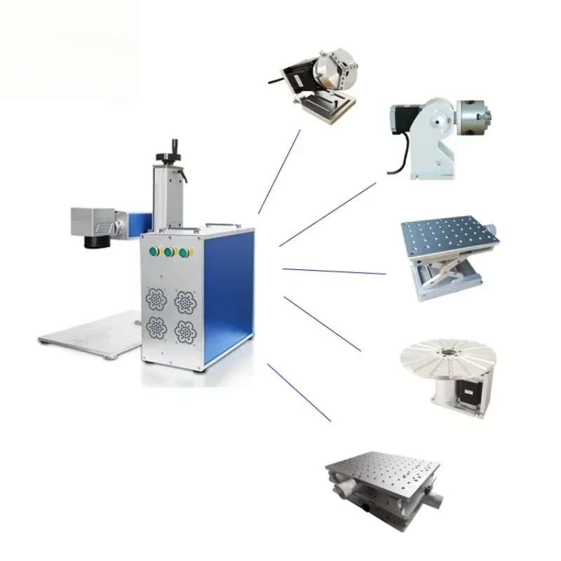 Fiber Marker 30W 50W 60W 100W JPT M7 Split Desk MOPA Fiber Color Marking Machine