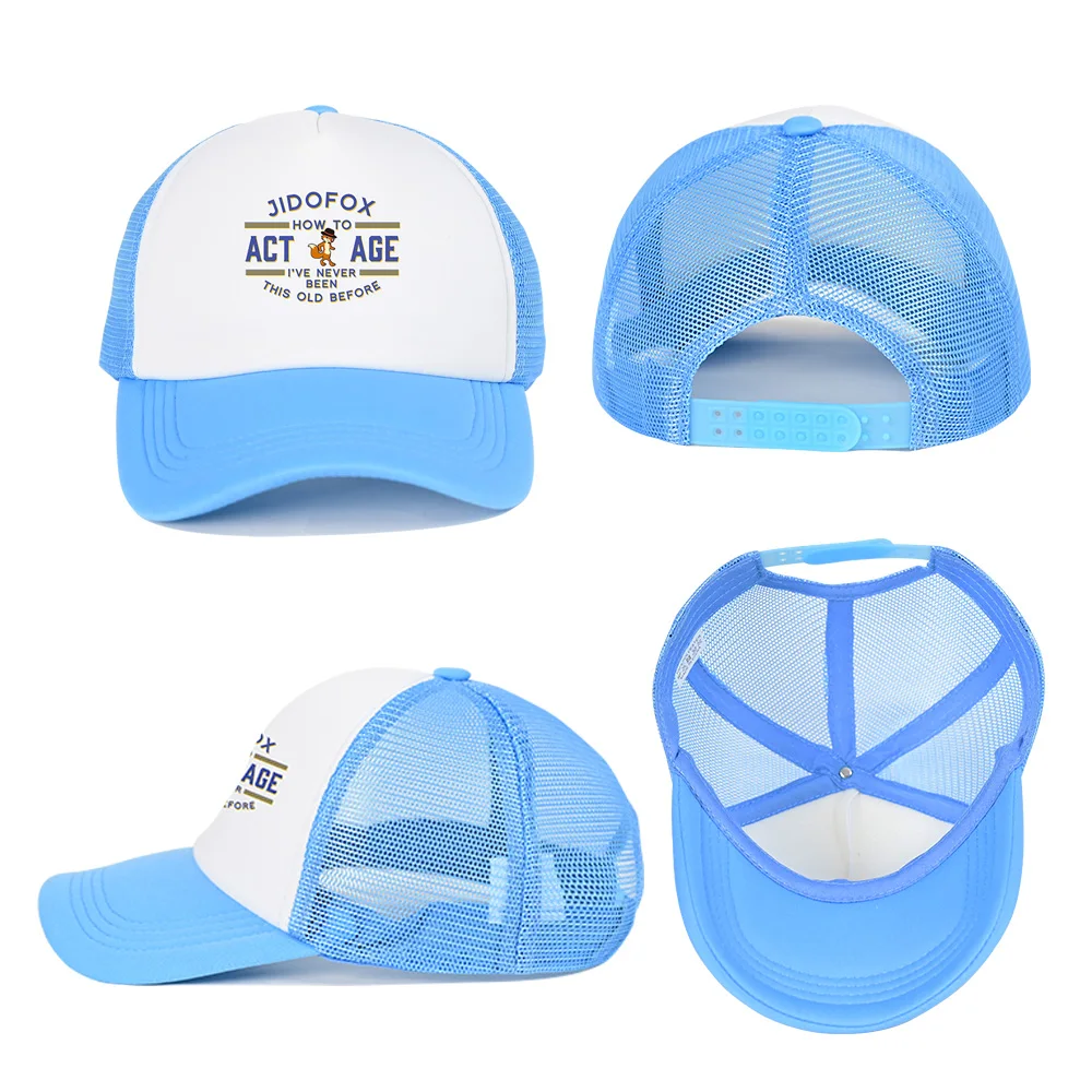 ICON Summer Mesh Baseball Cap for Men Women JIDOFOX Letters Dad Hat Hip Hop Trucker Cap Hombre Gorras Casquette