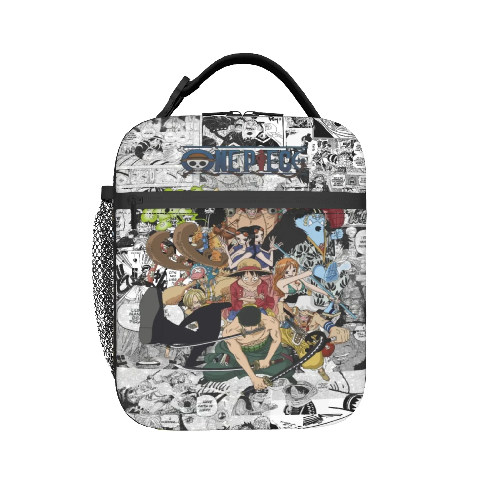

luffys o-one-piece-e zoro Thermal Insulated Lunch Bags for Picnic Portable Bento Box Men Women Cooler Thermal Lunch Boxes