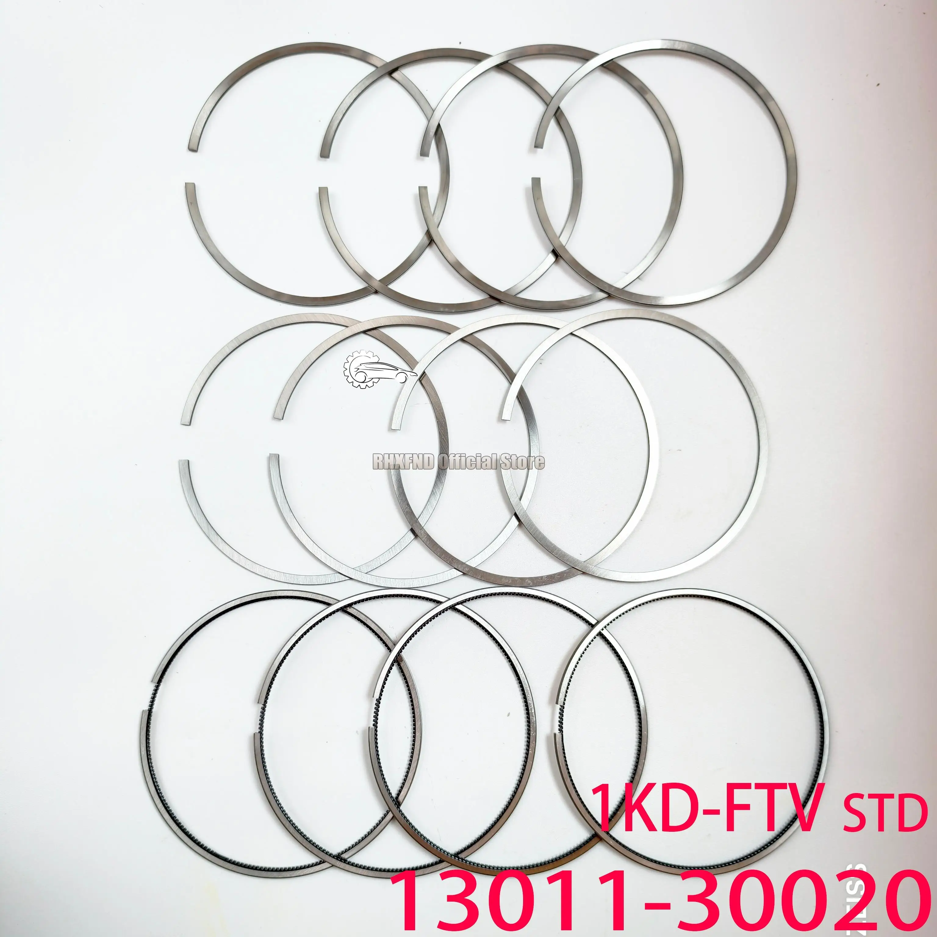 13011-30020 size 96 * 2+1.5+3 is suitable for Toyota's new 1KD engine piston rings 13011-30020