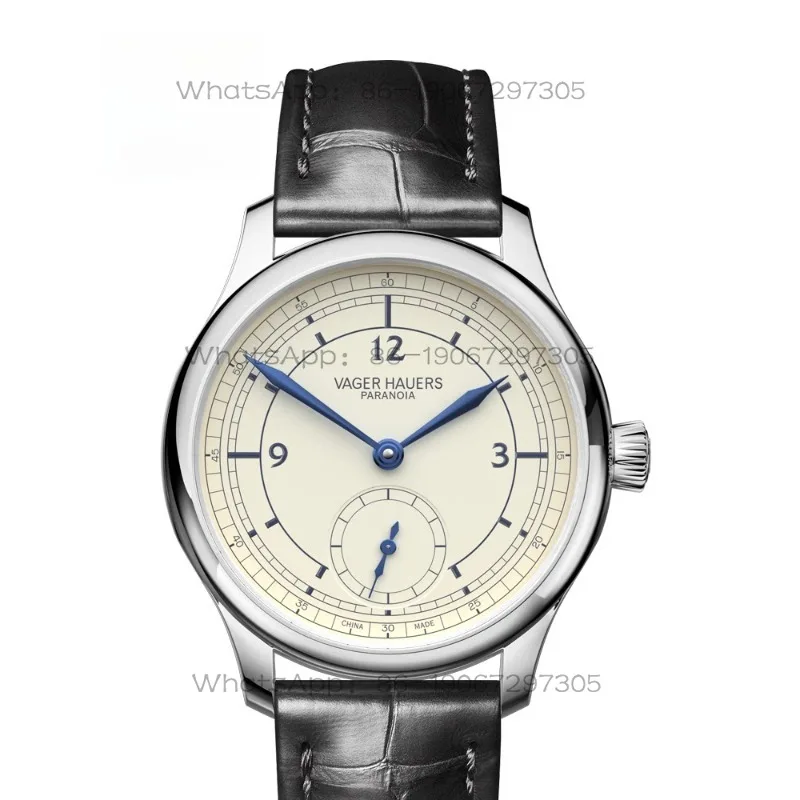 Classical Small Three-pin Watch Male Mechanical Watch Manual Waterproof 37mm Two-pin and Half Small Dial Male Watch