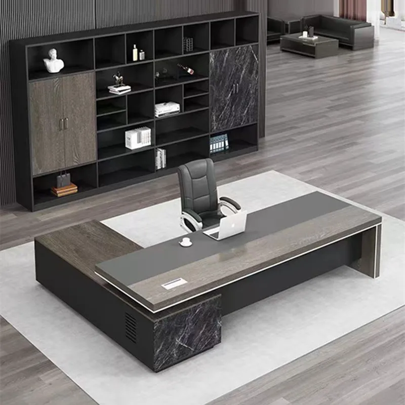 Simple Modern Office Single Manager Supervisor Desk Large Class President Desk