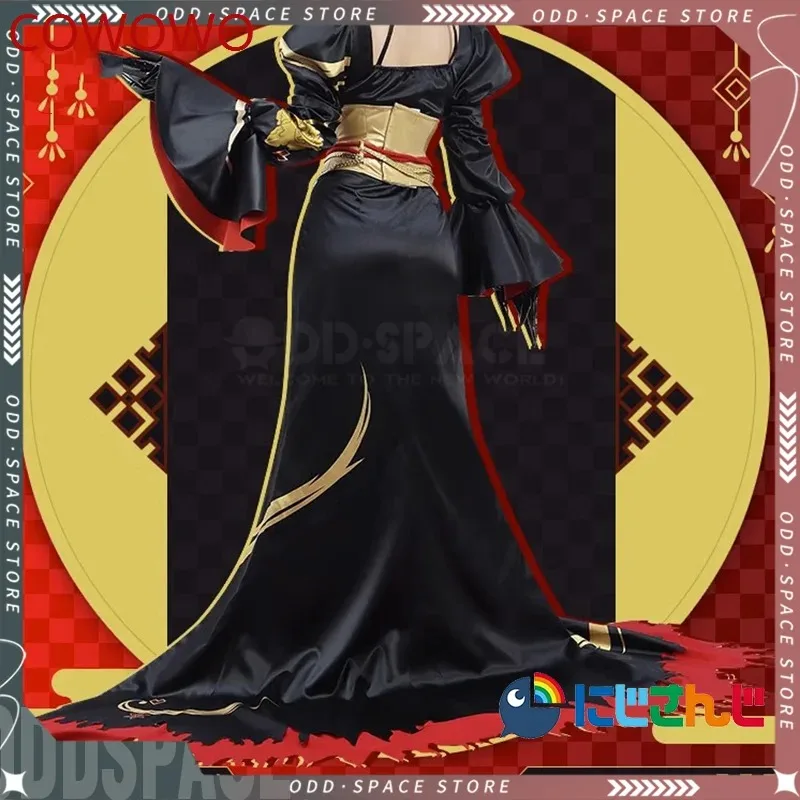 THREAD Nina Kosaka Cosplay Costume Anime Nijisanji Vtuber Nina Kosaka Cosplay Team Ethyria Sexy Kimono Halloween gifts view 3