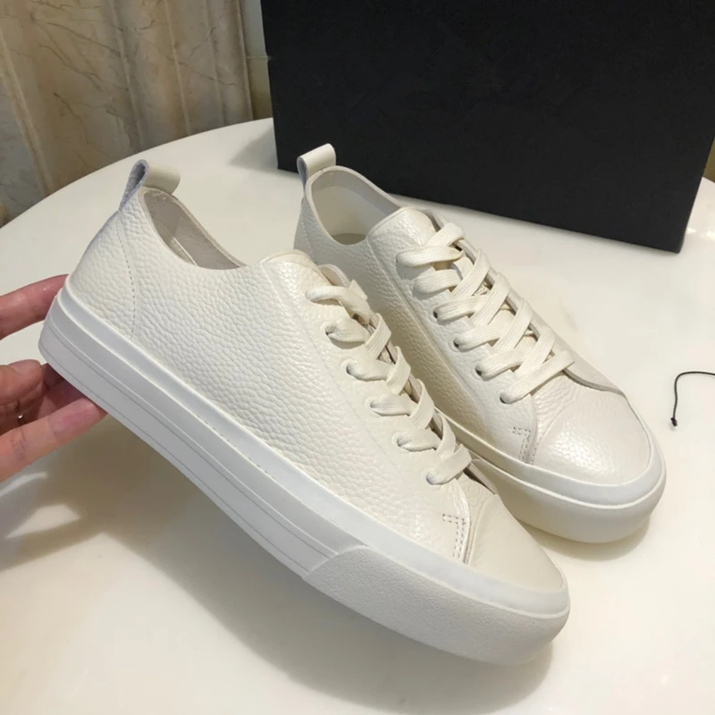 Jenny&Dave 2024 Spring Summer Fashion Blogger Sneakers Shoes Women White Casual Vulcanized Shoes Comfortable Soft