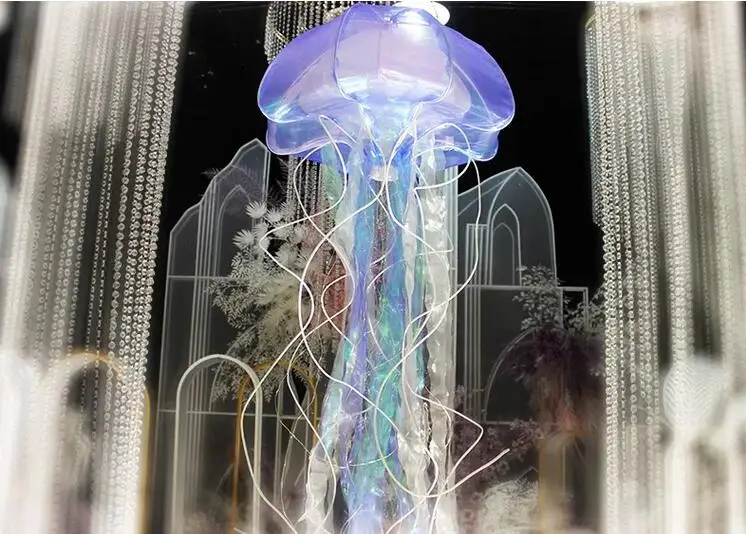 Wedding props, jellyfish pendant lights, ocean wedding hall, on-site decoration of shopping mall windows