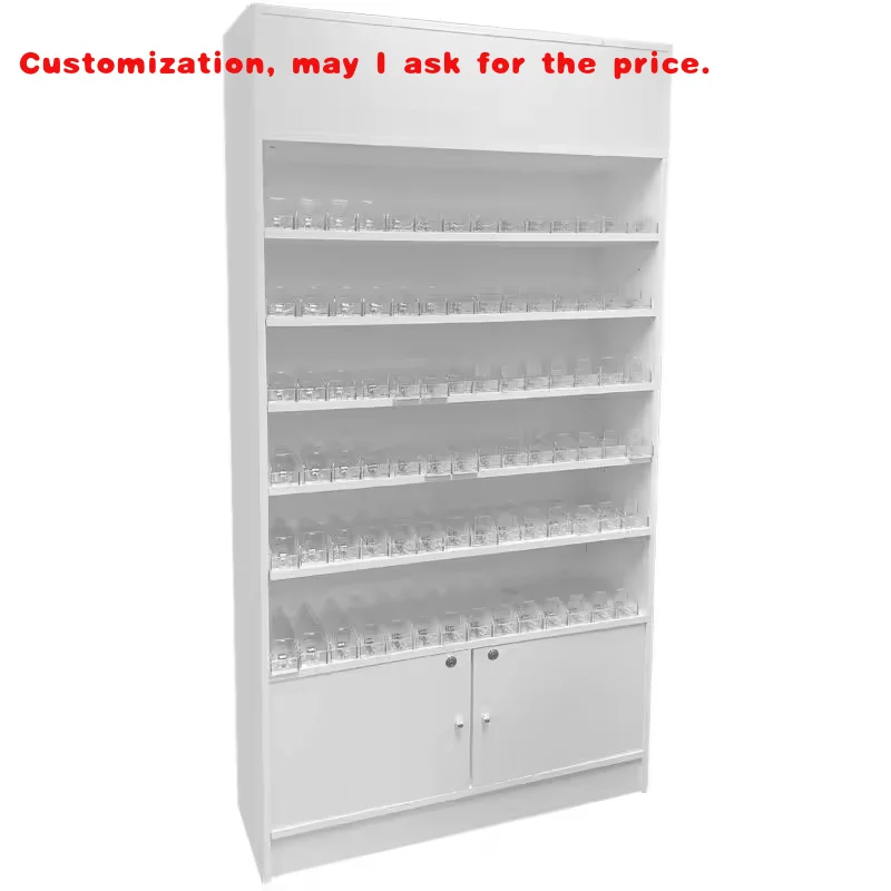 

на заказ.HIKUYA Дешевая цена Стелаж Дисплей Дизайн Дисплей Витрина - Белый