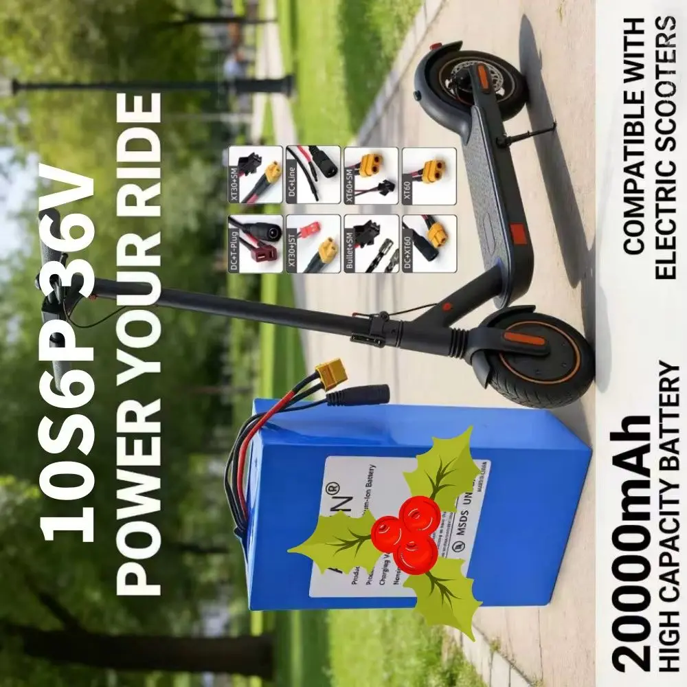 

36V 20Ah Lithium-Ion Battery with Built-in BMS 10s6p 20000mAh 1000W Electric Vehicle Battery High Capacity Power Supply