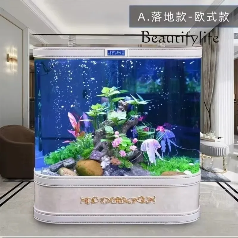 Water Ecological Landscaping Large Bottom Filter Goldfish Turtle Jar Fish Tank Aquarium Small Glass Change