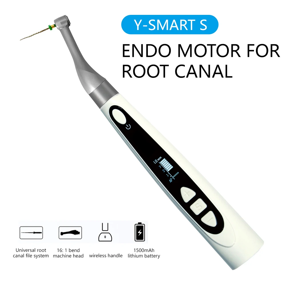 

Стоматологический эндодонтический двигатель Y-SMART S, беспроводной стоматологический эндодонтический двигатель для лечения корневых каналов, стоматологический инструмент