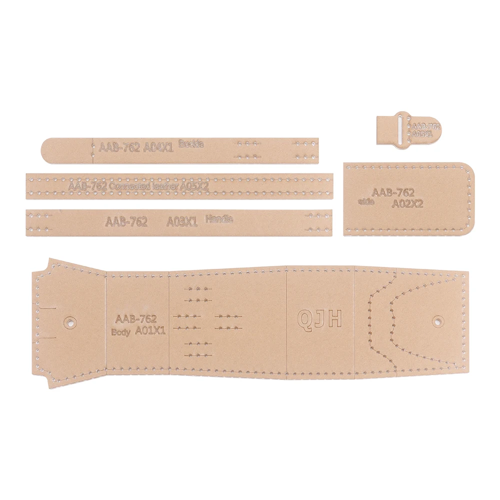 DIY Mini Hanging Bag Stencils, Clear Acrylic Templates of Hand Sewing Leather Super Mini Waist Bags Stencils