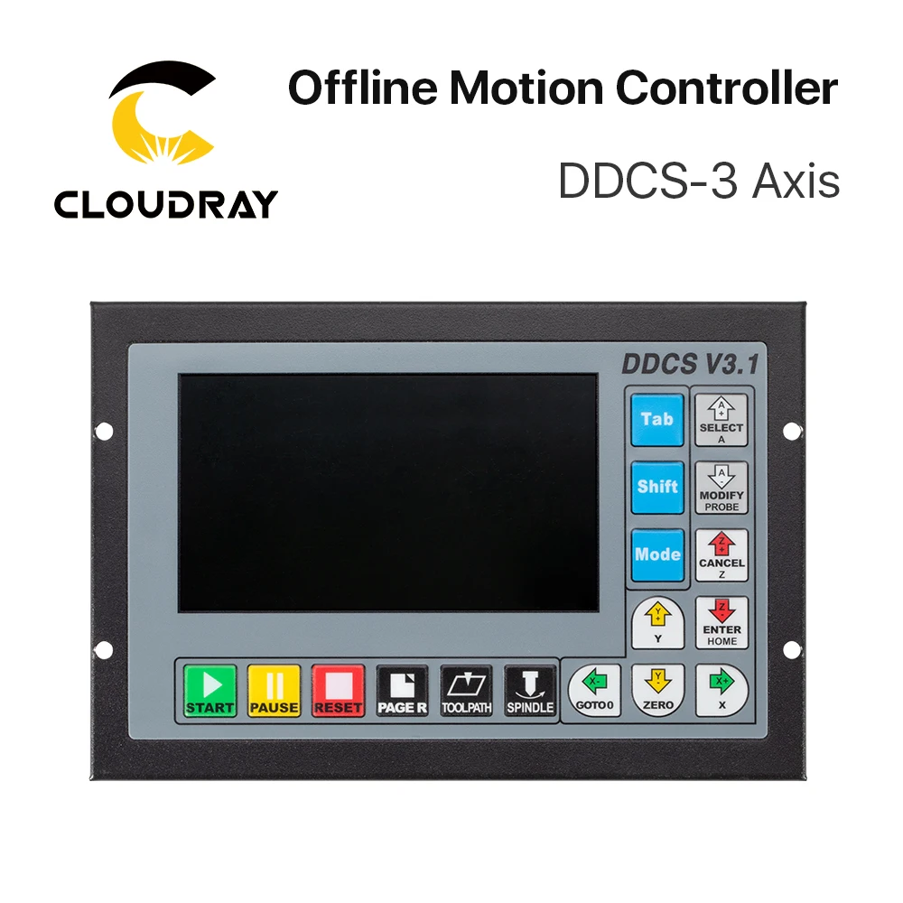 Cloudray  DDCSV3.1 Standalone Offline Motion Controller Supports 3Axis with USB Interface 3 languages for CNC