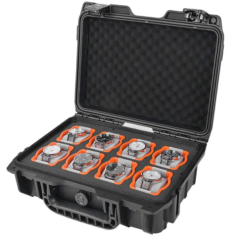 

Waterproof Watch Box Travel Safety Watches Storage Boxes Anti Shock Man Watches Display Case Organizer Showcases Supplies Gift