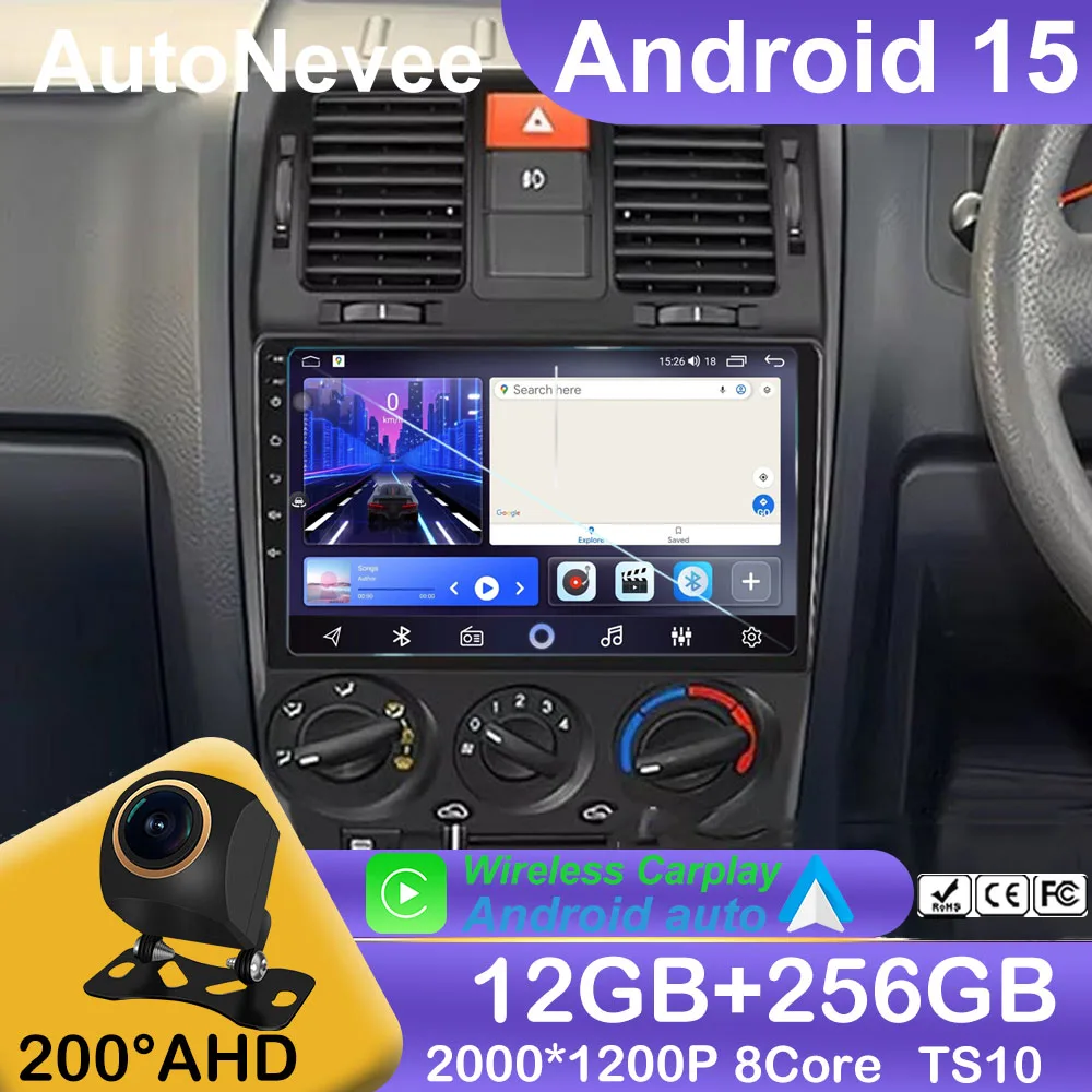 Android 15 Radio For Hyundai Getz 2002-2011 Car Intelligent Systems Carplay GPS Video 2din Stereo Multimedia Screen 4G Wifi BT