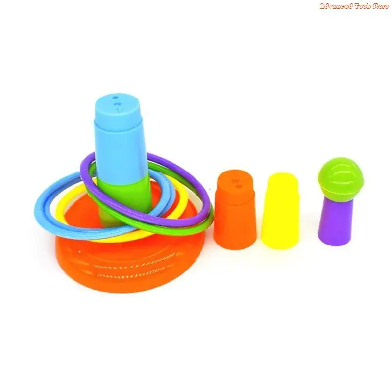 5 Pcs/Set Pet Parrot Training Mini Shopping Cart Training Rings Skateboard W91B