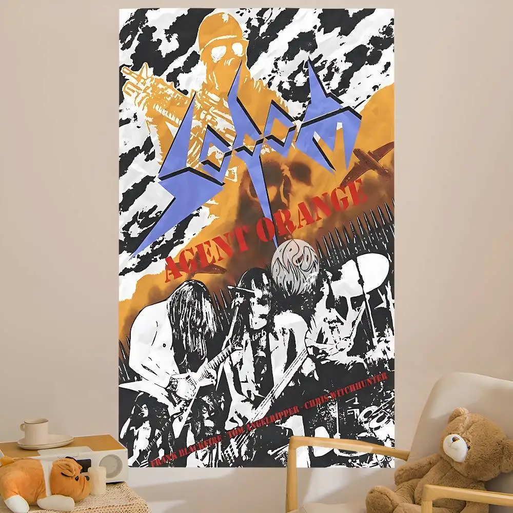 Sodoms Germany Thrash Metal Band Printed Large Wall Tapestry Art Science Fiction Room Home Decor Decor Blanket