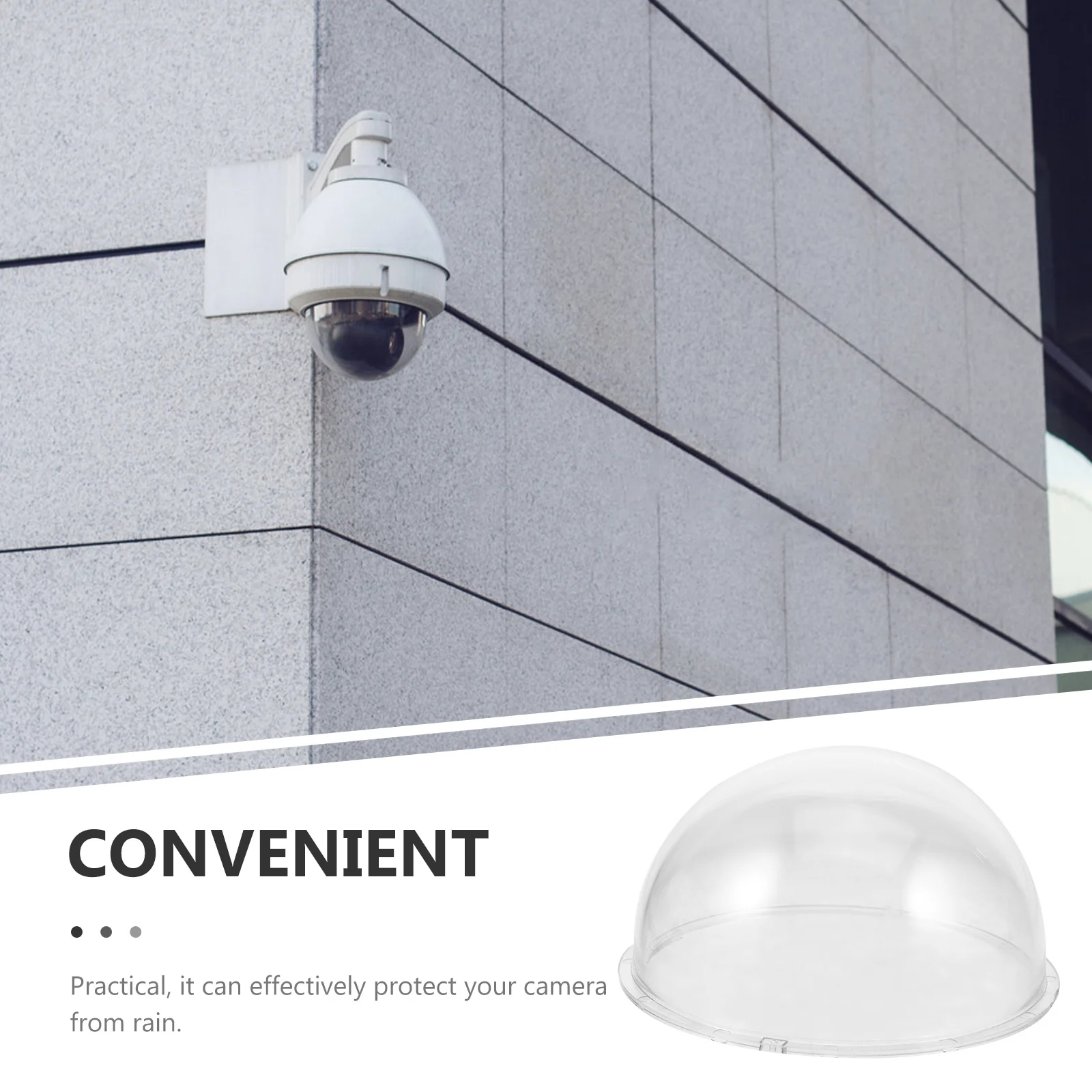 

3 1 Inch Dome Transparent Acrylic Security Protector Waterproof Housing Shield Accessories Rain Cover