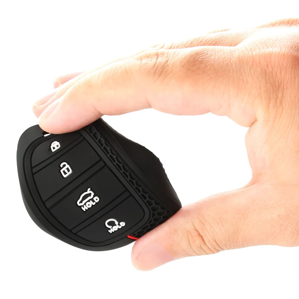 Silicone Key Case for Hyundai Palisade 2023 Tucson Santa Fe 2021 2022 Atos Solaris Prime Nexo Sonata Staria Ioniq Car Key Cover view 5