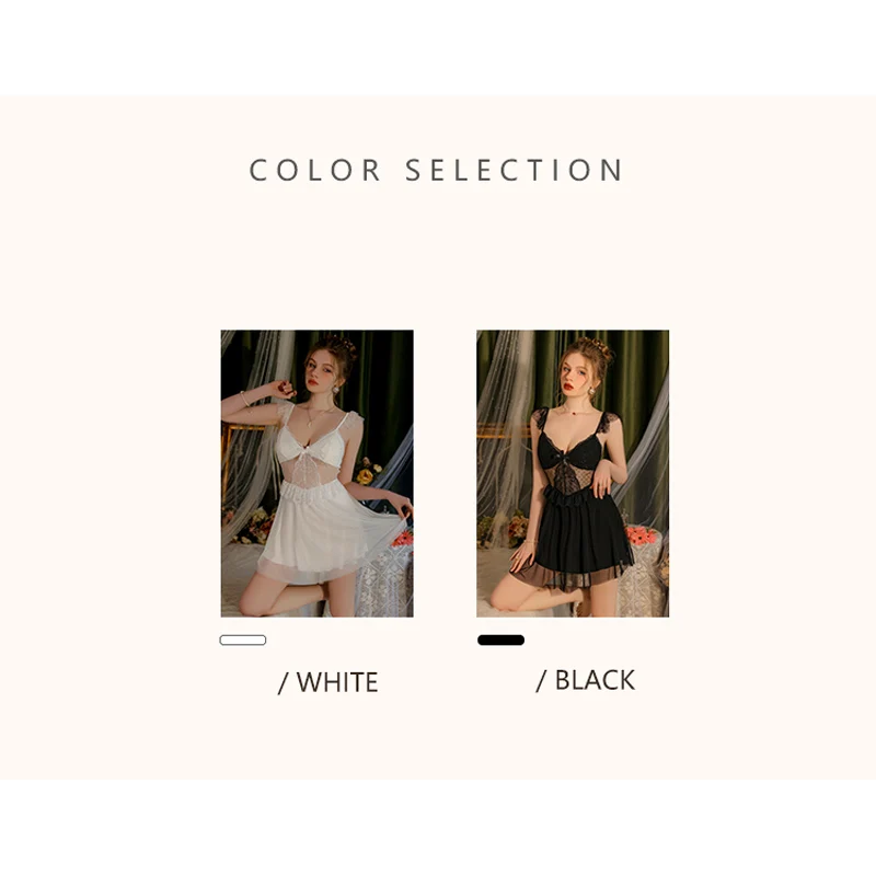 REBEYULI Robe Gown Sets Women Homewear 2024 Mesh Lace Patchwork Backless Night Dress with Chest Pad Solid Sexy Sleepwear Women