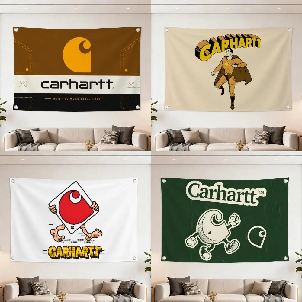 Banderas de la marca C-Carhartt, bandera decorativa para el hogar, el patio y el jardín, bandera para colgar en la pared para interiores y exteriores