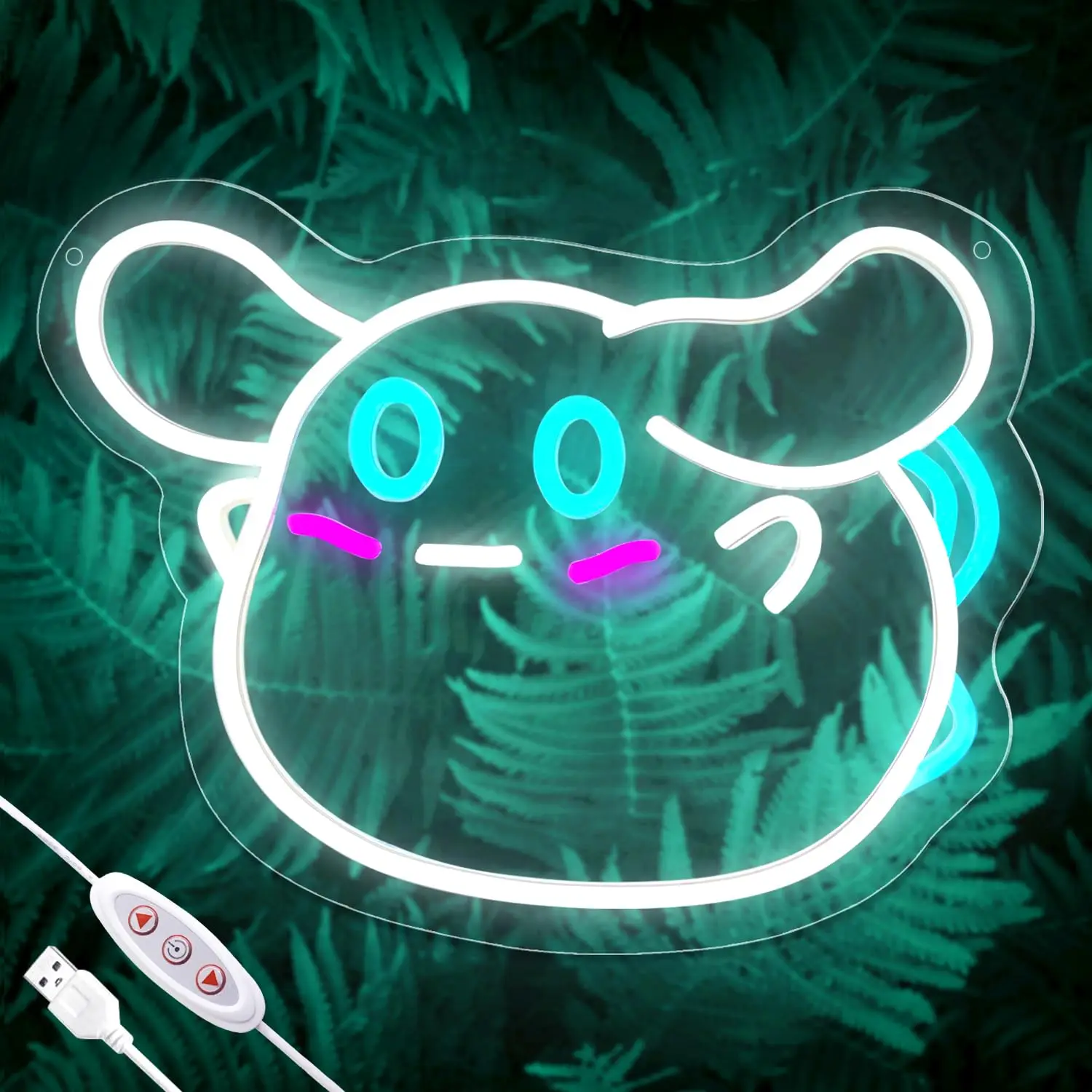 

Неоновая вывеска «Собака с большими ушами» Sanrio, USB-светильник с регулировкой яркости для комнаты девочки, детской, дня рождения, декора дома, подарки для девочек