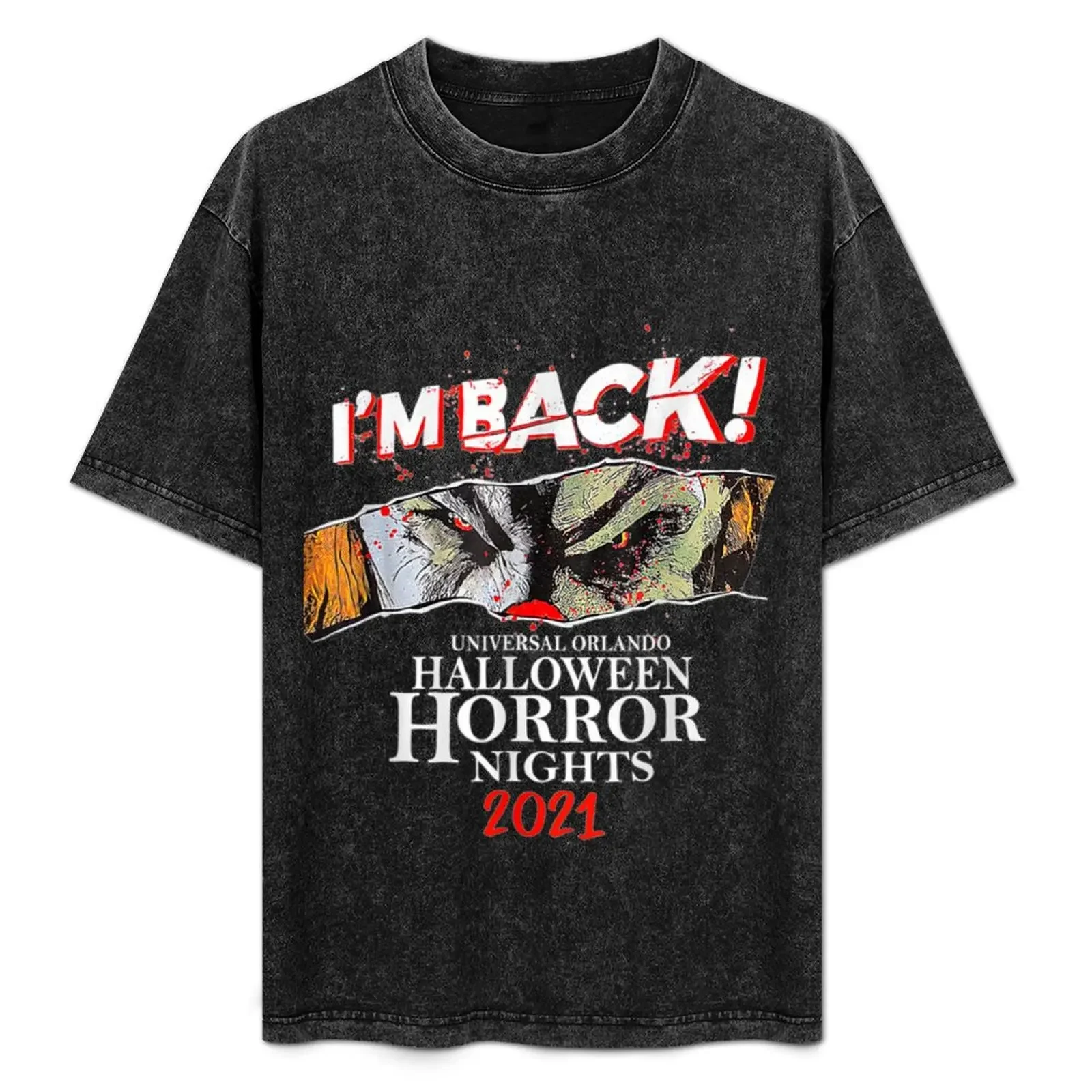 

halloween horror nights 2021 T-Shirt Simple Print Design T-Shirt