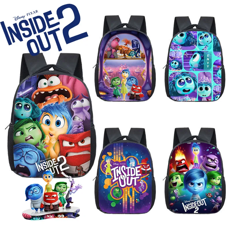 

Disney Inside Out 2 Backpacks Anime Cartoon Printed Shoulders Bag Back To School Gifts Large Book Bag Rucksack Children Anime