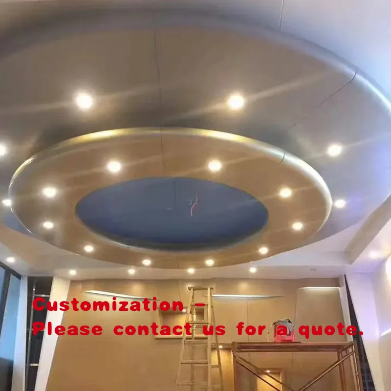 custom.Modern Hotel Lobby Mall Stainless Steel Irregular Ceiling Cladding with Fireproof Waterproof Features Interior Decora