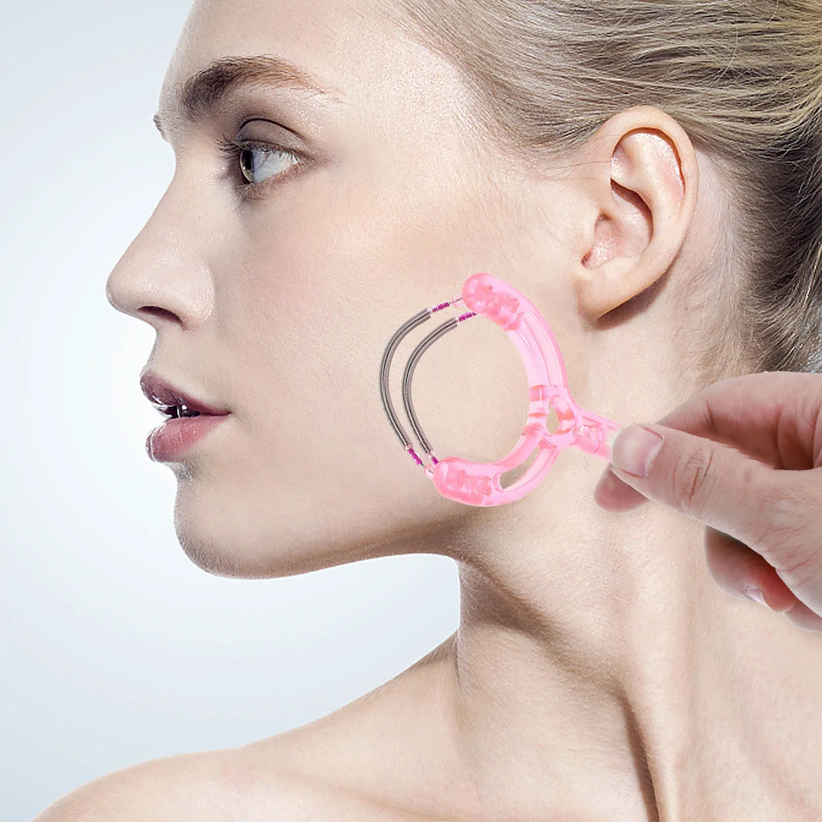 

Набор из 3-х эпиляторов для лица: пружинный эпилятор для удаления волос на лице, бороде, губах и шее для женщин. Безопасный, прочный, портативный.