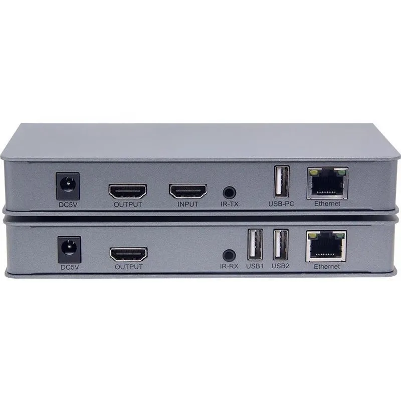 HDMI cable extender 120m 4K high-resolution video KVM network transmitter with USB 3.5 audio