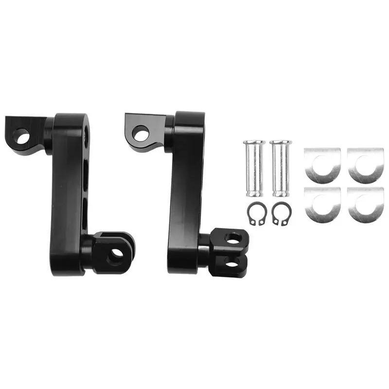 A67K-Motorcycle Adjustable Passenger Footpegs Highway Pegs Male Mount Foot Peg Clamp Support Extensions Bracket