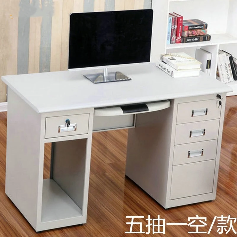 Steel single desktop 1.2 meters 1.4 meters 1.6  Iron  Computer  Staff table Writing desk
