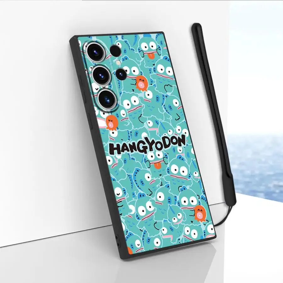 Casing Sampul Lembut untuk Samsung Galaxy S23 S25 Plus S20 FE Note 20 Ultra S25 S21 S24 S22 Ultra Kartun Hangyodon