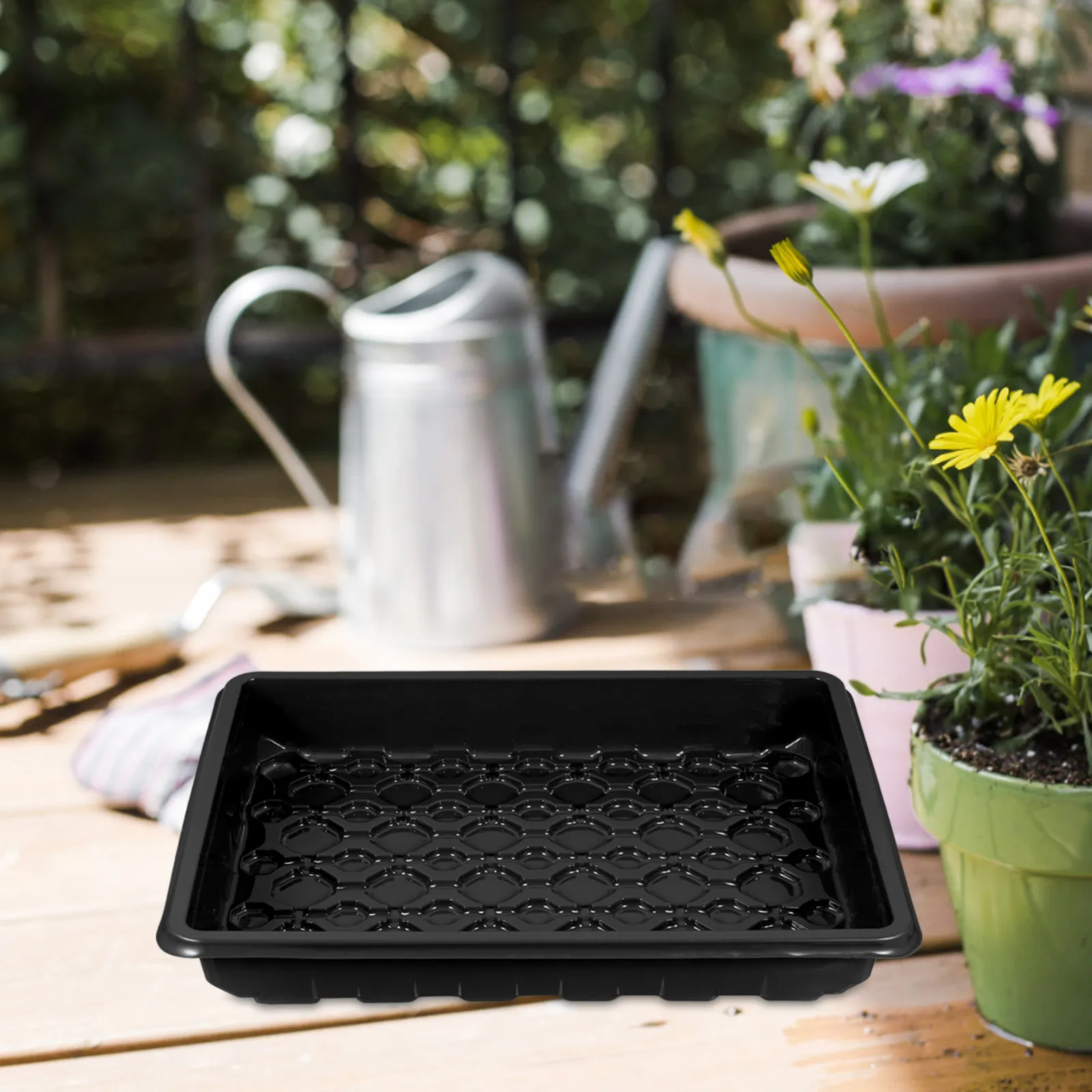 Reusable Breathable Plastic Seedling Tray Extra Large Indoor Garden Seed Starter Tray Germination Sprouter Plant Growing Nursery