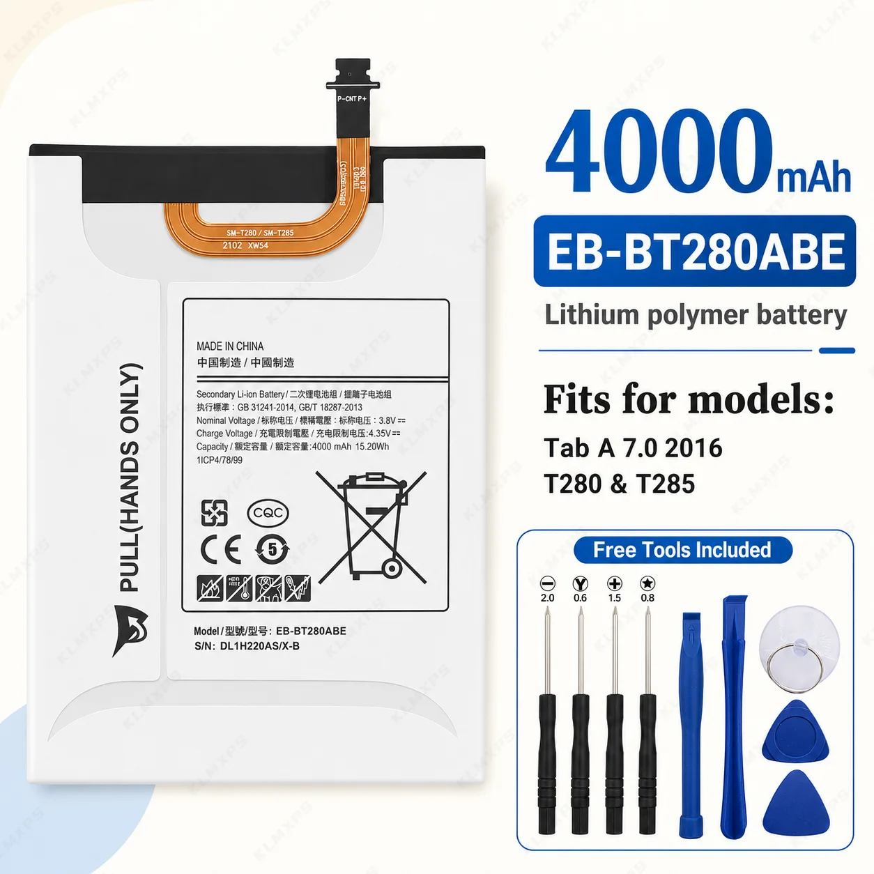 1PC EB-BT705FB Battery for Samsung Galaxy Tab S2 8.0 SM-T710  S 8.4  A 7.0 T310 let Repair Replacement Spare Cell