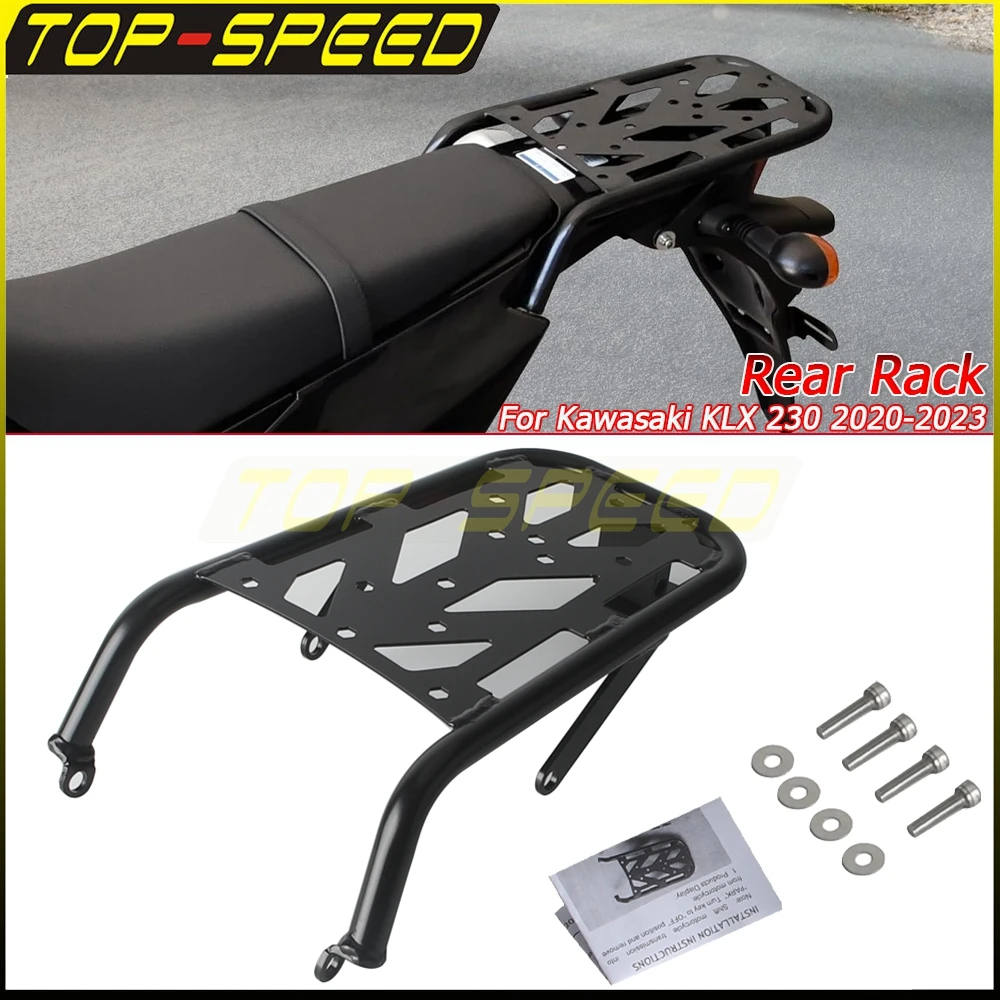 

Для Kawasaki KLX230 KLX 230 2020-23 задняя багажная полка для мотоцикла, внедорожный багажник для мотокросса, полка, держатель, кронштейн