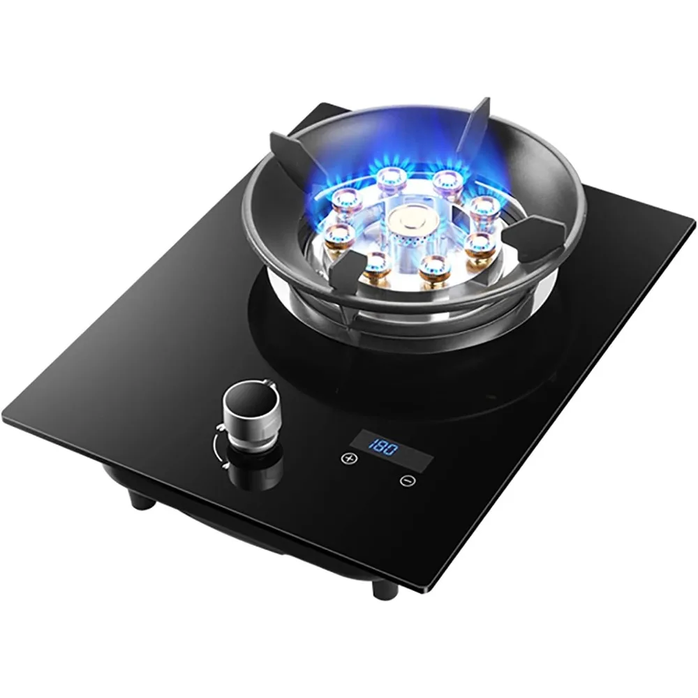 

Burner Gas Cooker gas hob Built-in Gas Hob, Table Top Cooking, Natural Gas/Propane Gas,black Tempered Glass Hot Plate For Warmin