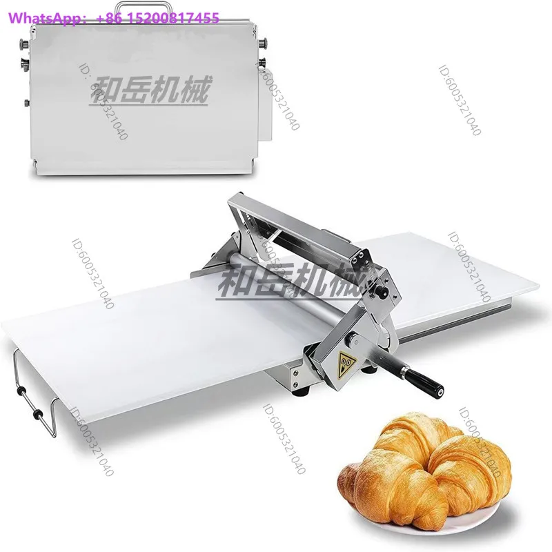 Household and commercial hand crank machine, desktop folding crunch machine, croissant noodle press, hand crank