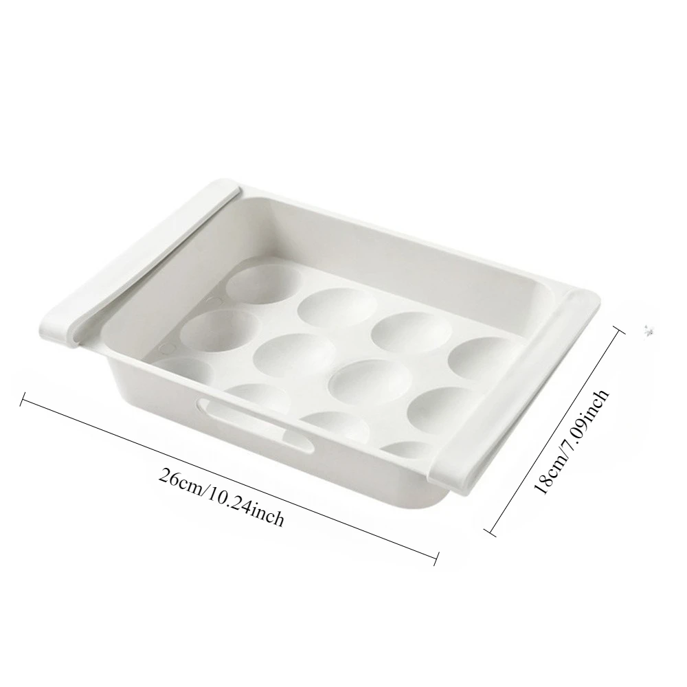 1PCS Container For Egg Fridge Drawer Organizer Refrigerator Storage Bins Pull Out With Handle Kitchen Shelf Holder Storage Box