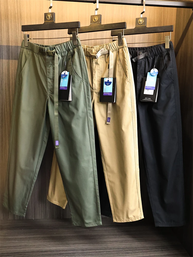 

Outdoor Men's Sport Windproof Waterproof Straight Leg Casual Pants Autumn Faion Urban Sle Elastic Waist Zipper Fly