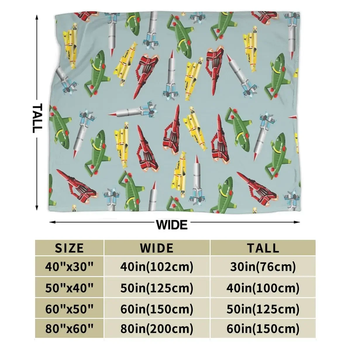 Flannel Throw Blanket Thunderbirds Pattern Blankets Soft Bedding Warm Plush Blanket for Bed Living room Picnic Travel Home Couch