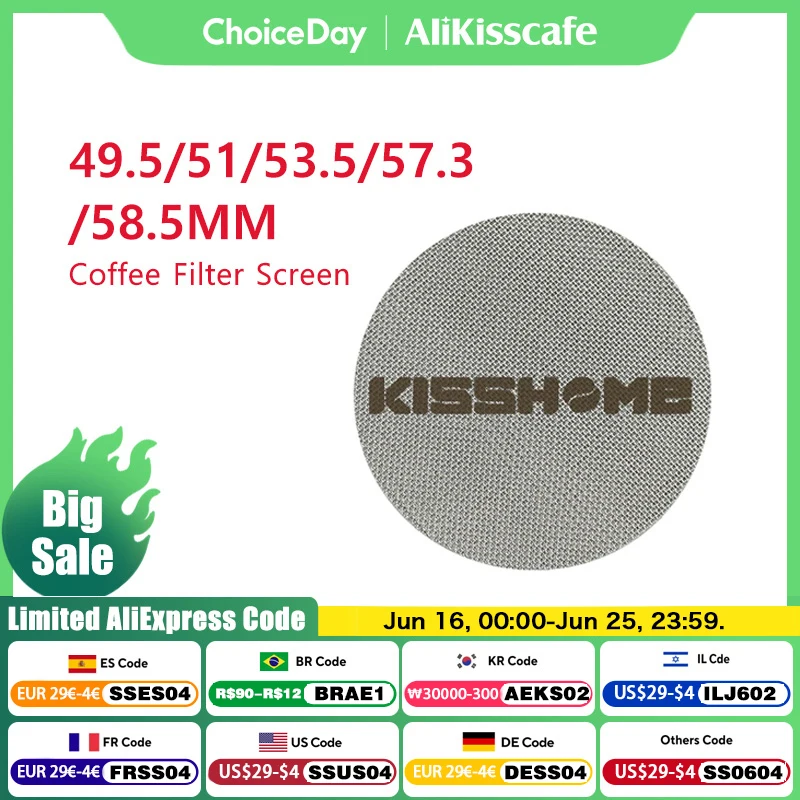 

Espresso Puck Screen Filter Screen Mesh Plate Portafilter Reusable Coffee Making For Espresso Machine Accessories Barista Tools