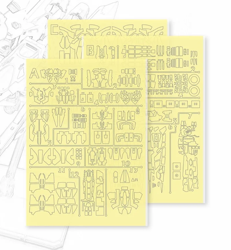 NewC Pre‑cut Masking Tape for RG 1/144 XXXG‑OOWO Wing Zero Hobby DIY Model Spray Covering Accessories