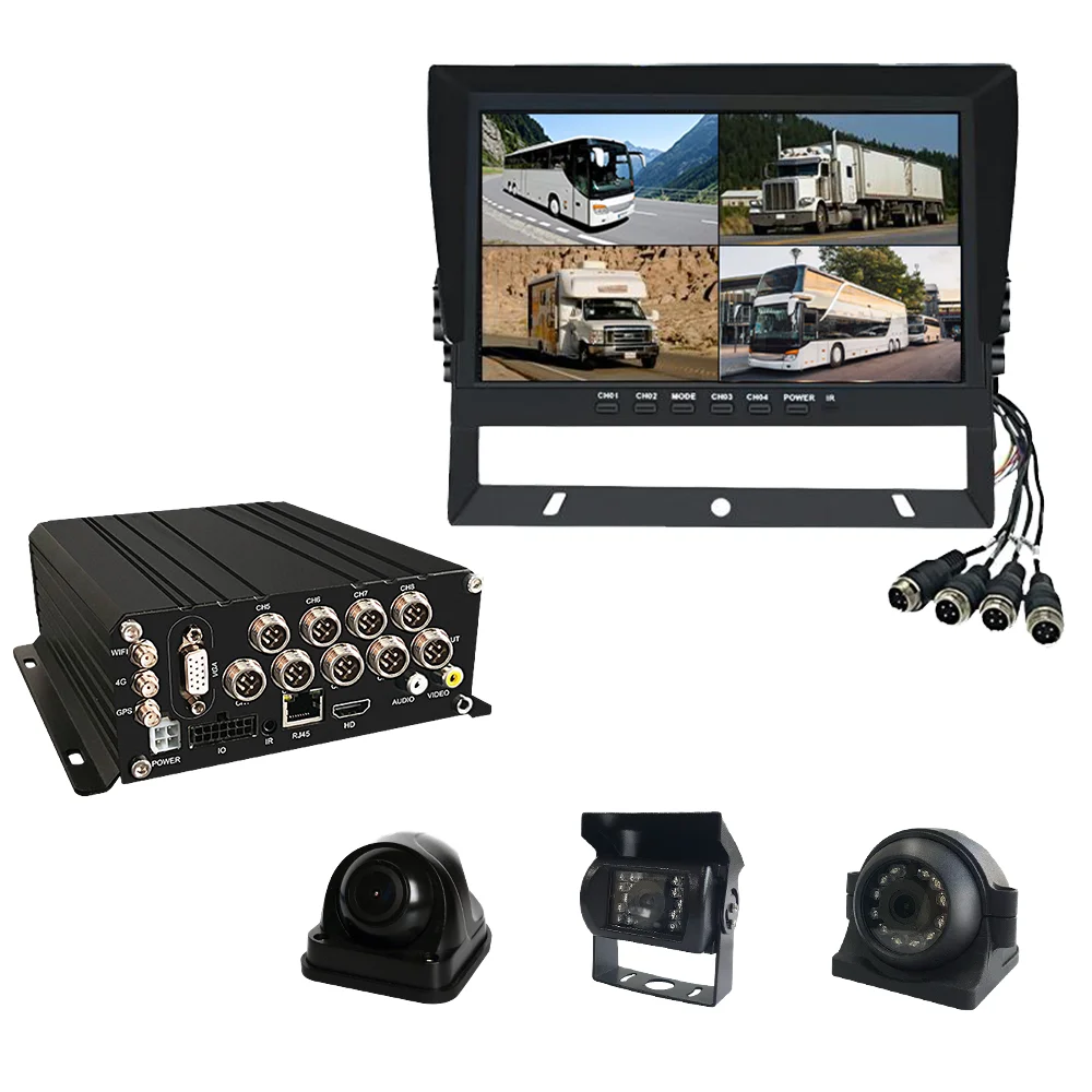 Suntex 8Channel 1080P Fleet Tracking Systems 4G MDVR With AI ADAS DMS BSD HDD Driving Recorder 8CH Mobile DVR