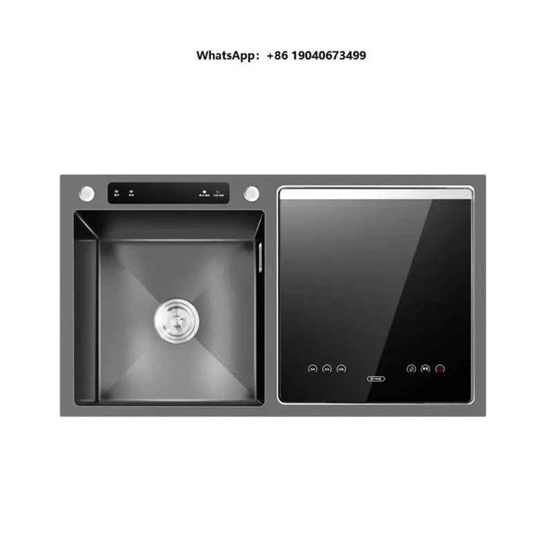 Modern Kitchen Sink Stainless Steel Double Ultrasound Smart Dishwasher   h003