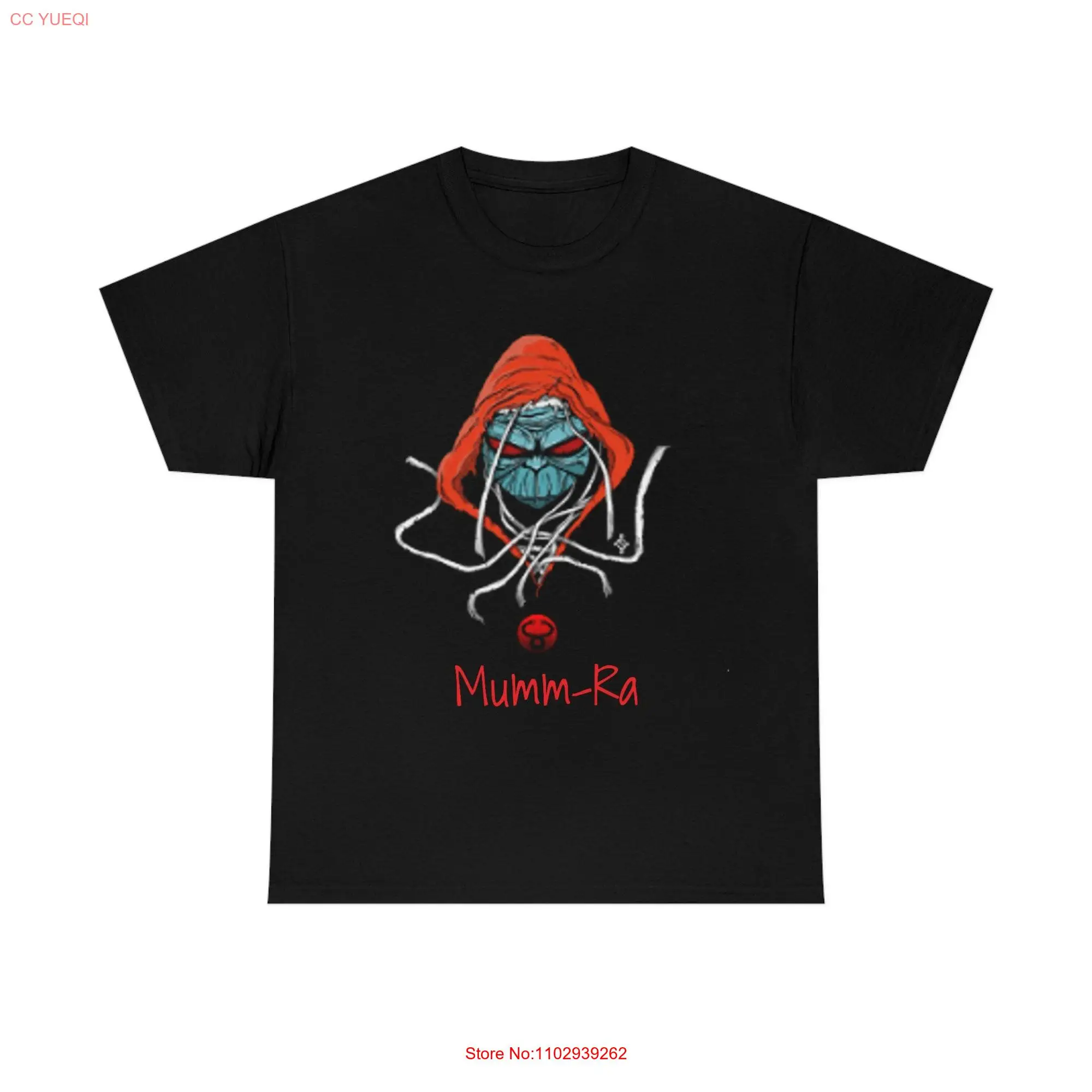 Camiseta de dibujos animados Mumm Ra, divertida, sarcástica, algodón pesado, manga larga o corta