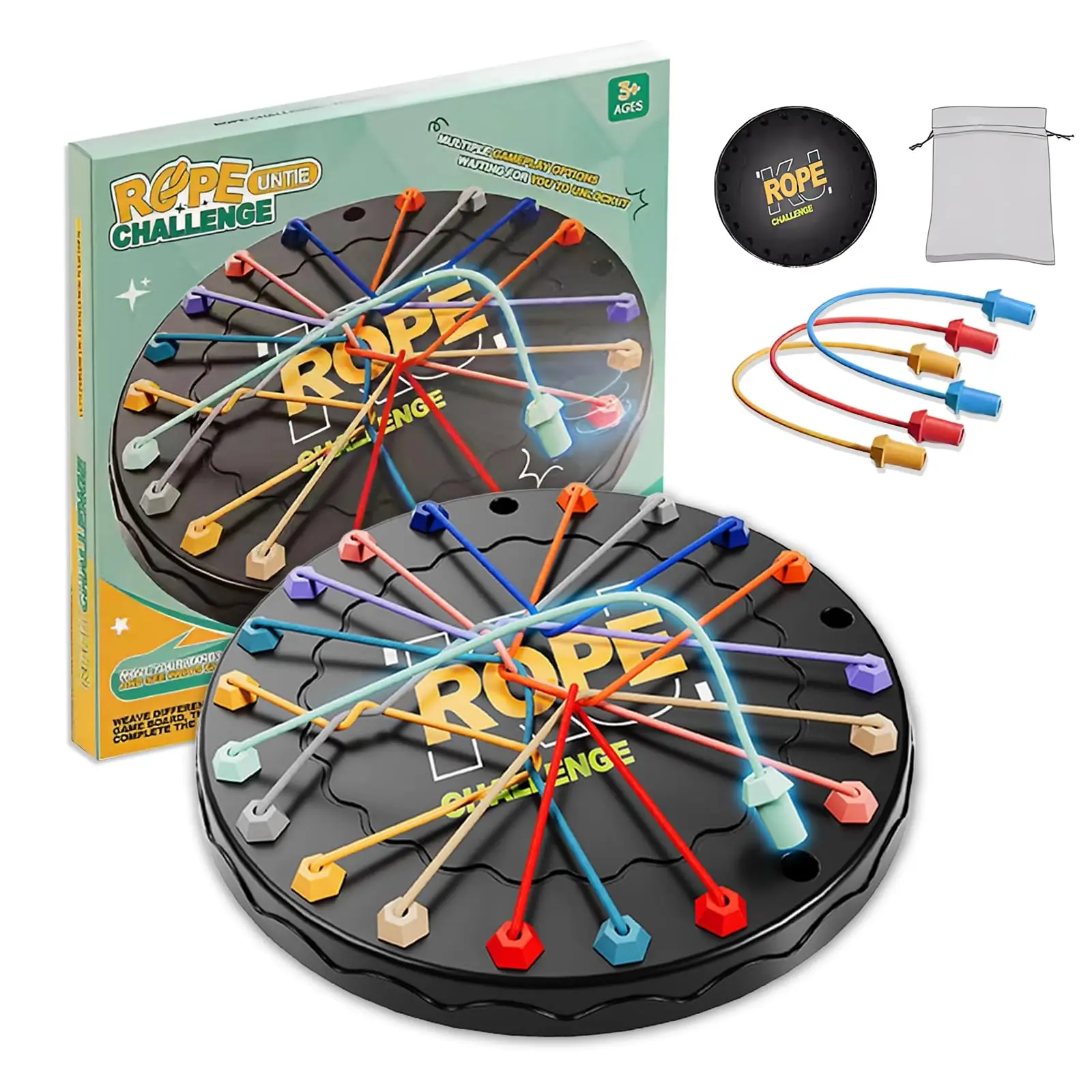 

Настольная игра-головоломка Brain Knots Rope Untangling Stack для аутизма СДВГ для детей и взрослых, антистрессовая игрушка-непоседа, семейный подарок для путешествий и вечеринки
